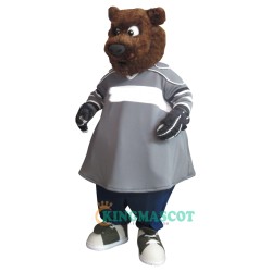Sports Brown Bear Uniform, Sports Brown Bear Mascot Costume
