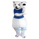 White Bear Cartoon Uniform, White Bear Cartoon Mascot Costume