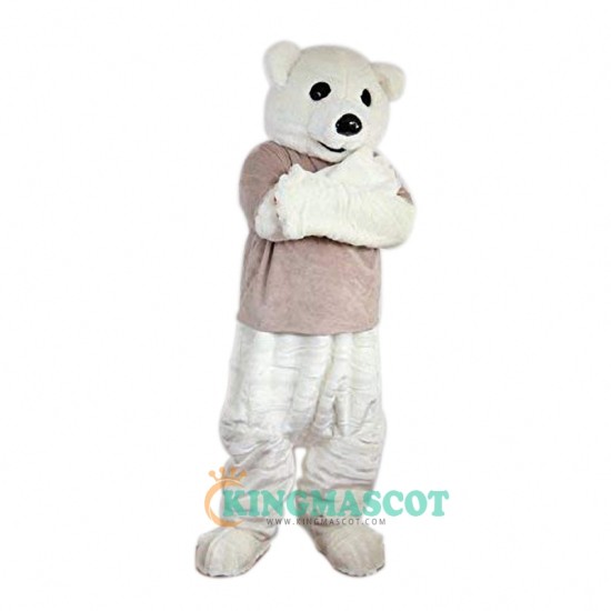 White Bear Uniform, White Bear Mascot Costume
