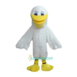 White Pelican Cartoon Uniform, White Pelican Cartoon Mascot Costume