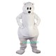 White Polar Bear Uniform, White Polar Bear Mascot Costume