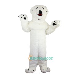 White Polar Bear Uniform, White Polar Bear Mascot Costume