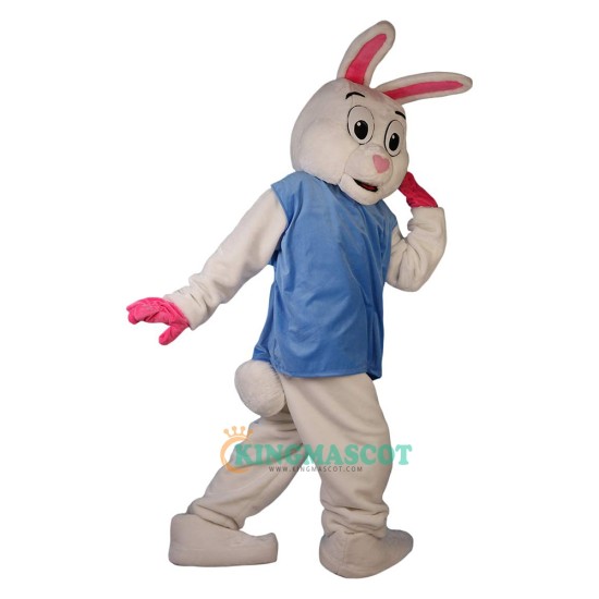 White Rabbit Cartoon Uniform, White Rabbit Cartoon Mascot Costume