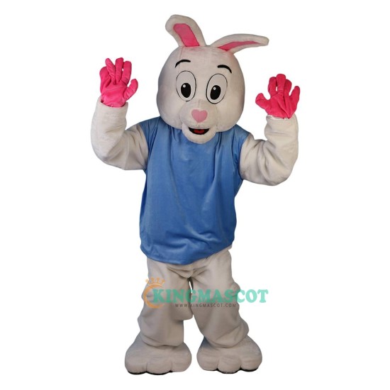 White Rabbit Cartoon Uniform, White Rabbit Cartoon Mascot Costume