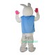 White Rabbit Cartoon Uniform, White Rabbit Cartoon Mascot Costume