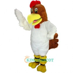 White Rooster Uniform, White Rooster Lightweight Mascot Costume
