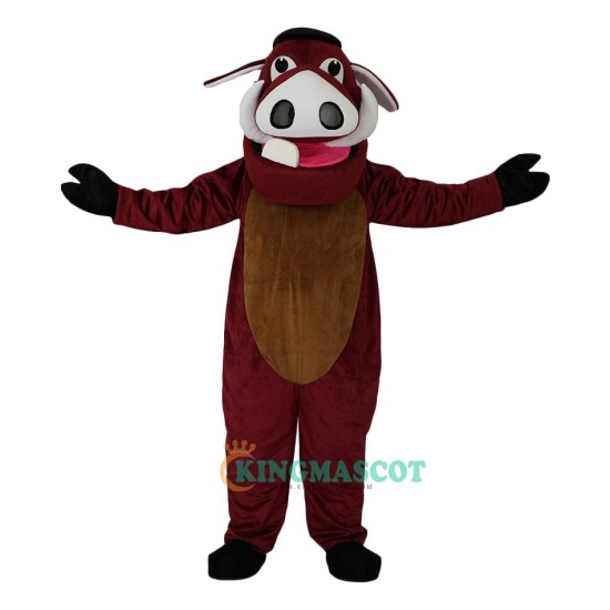 Wild Boar Pig Cartoon Uniform, Wild Boar Pig Cartoon Mascot Costume