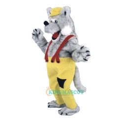 Long Plush Wolf Uniform, Long Plush Wolf Mascot Costume