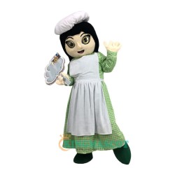 Woman Cook Uniform, Woman Cook Mascot Costume