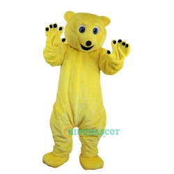 Yellow Bear Uniform, Yellow Bear Mascot Costume
