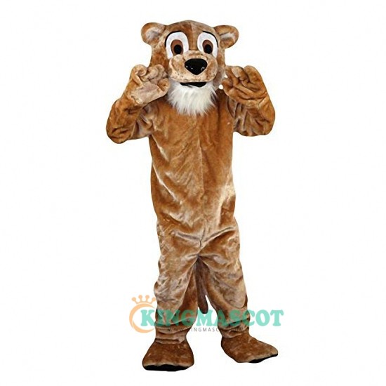 Yellow-Brown Lion Uniform, Yellow-Brown Lion Mascot Costume