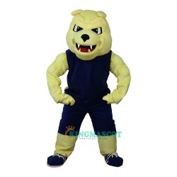 Yellow Bulldog Fierce Dog Vicious Dog Uniform, Yellow Bulldog Fierce Dog Vicious Dog Mascot Costume