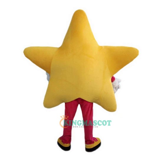 Yellow Five-Pointed Star Cartoon Uniform, Yellow Five-Pointed Star Cartoon Mascot Costume