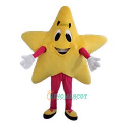 Yellow Five-Pointed Star Cartoon Uniform, Yellow Five-Pointed Star Cartoon Mascot Costume