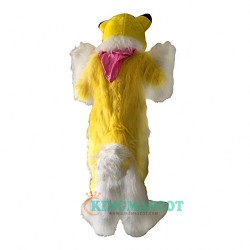 Yellow Fox Dog Husky Uniform, Yellow Fox Dog Husky Mascot Costume