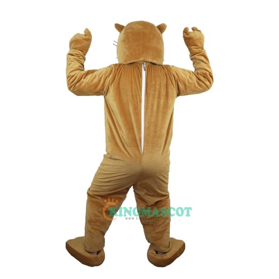 Yellow Gopher Mole Cartoon Uniform, Yellow Gopher Mole Cartoon Mascot Costume