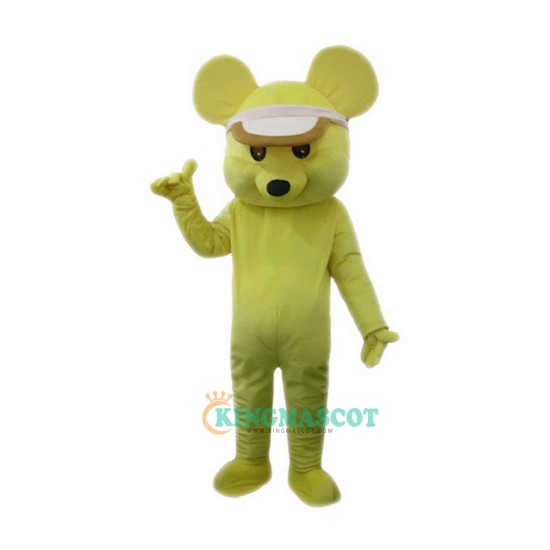 Yellow Mouse Cartoon Uniform, Yellow Mouse Cartoon Mascot Costume