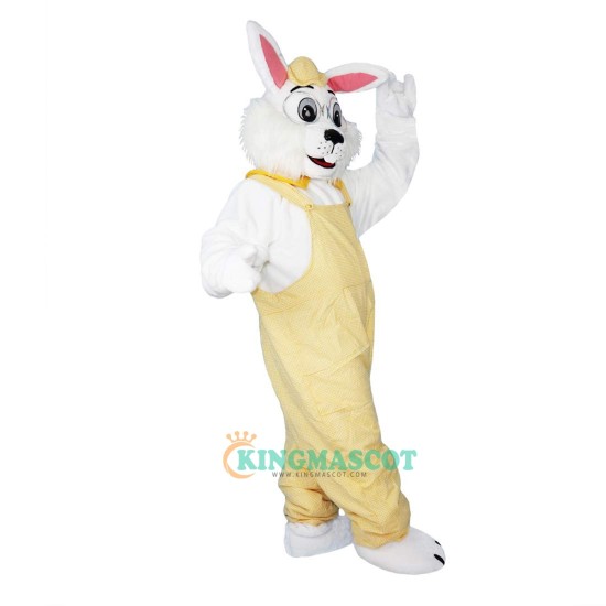 Yellow Rabbit Bunny Hare Cartoon Uniform, Yellow Rabbit Bunny Hare Cartoon Mascot Costume