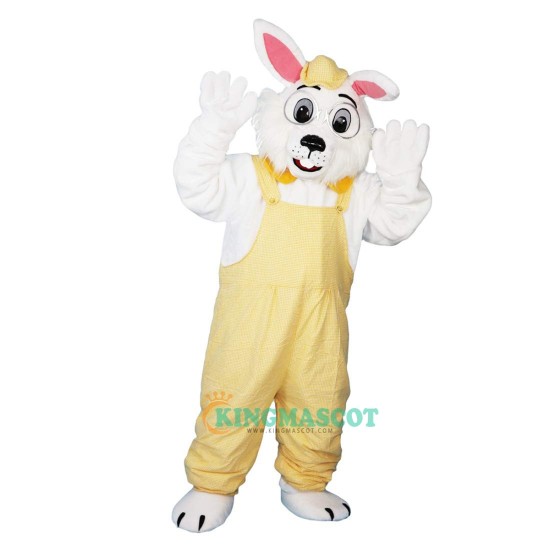 Yellow Rabbit Bunny Hare Cartoon Uniform, Yellow Rabbit Bunny Hare Cartoon Mascot Costume